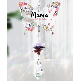 Tulolvae Gifts for Mum, Crystals Sun Catcher Lucky Charm for the Best Mum, Mother's Day Gift, Birthday Gift for Mum, Gift Mother for Mother's Day Birthday