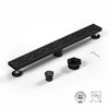 Bochni Linear Shower Drain 32" Matte Black 304 Stainless Steel