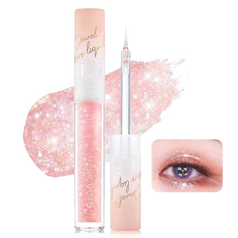 Gege bear Starry Liquid Glitter Shadow Liquid Eyeshadow, Glitter, Solid