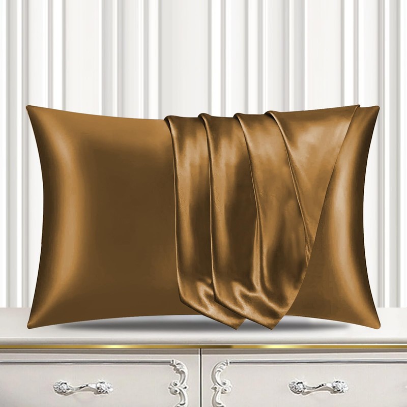 Pamposh Satin Silk Pillowcases For Hair And Skin 2 Pack