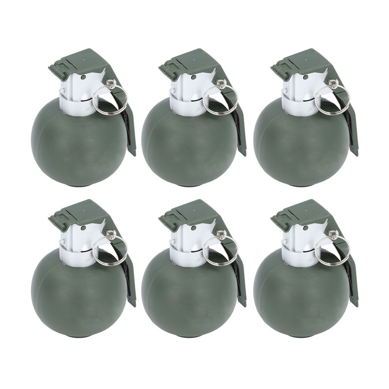 6PCS Kids Hand Grenades Toy with Realistic Sound Light Effect