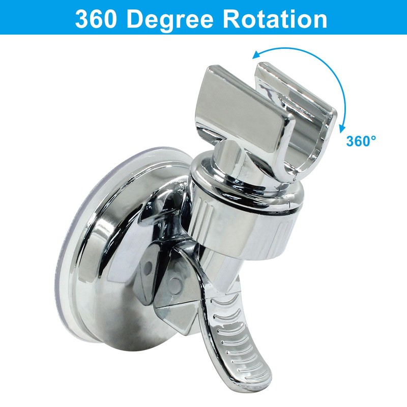 Moicstiy Adjustable Shower Head Holder, Removable Suction Cup Handheld Shower
