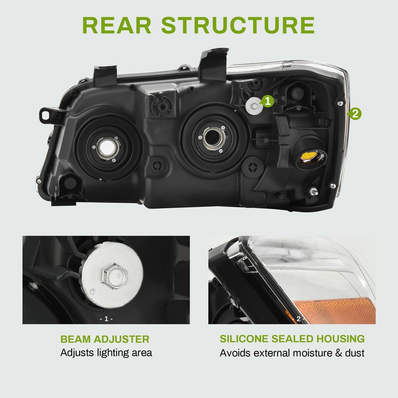 AUTOSAVER88 Headlights Assembly Compatible with 04 05 06 2004 2005