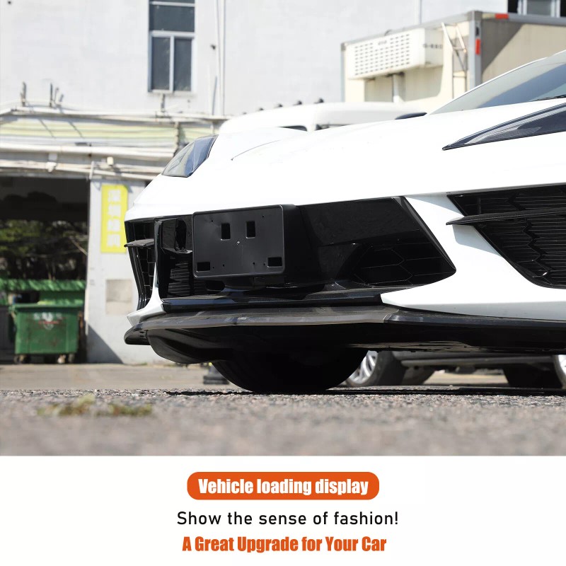 cartiangoUS For Corvette C8 2020-2025 Front License Plate Bracket Frame