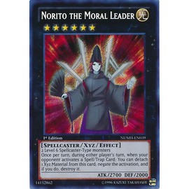 YU-GI-OH! - Norito The Moral Leader (NUMH-EN039) - Number Hunters - Unlimited Edition - Secret Rare