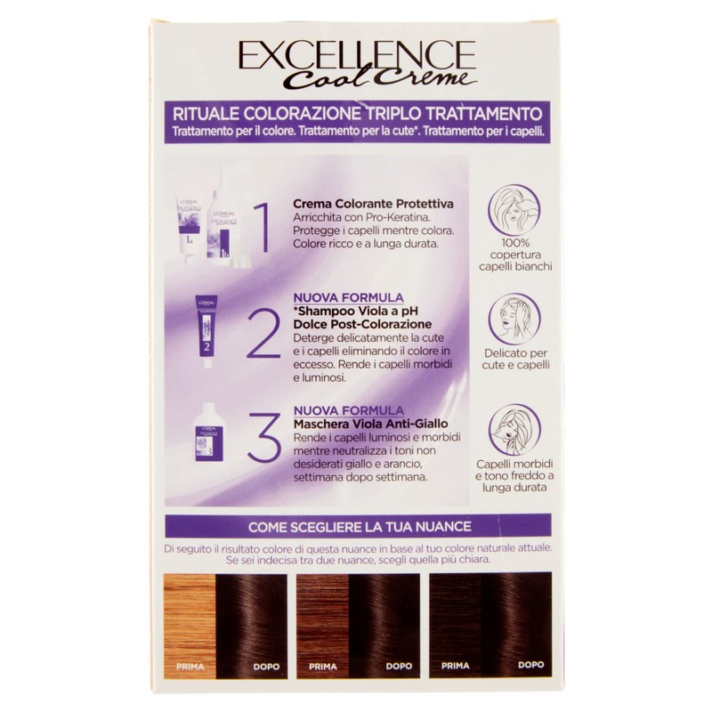 L'Oréal Paris Excellence Cool Cream Permanent Hair Colouring Triple Treatment