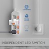 EVOELEC Sinzeln 4-Way Socket, Switchable Power Strip with Overcurrent Protection,