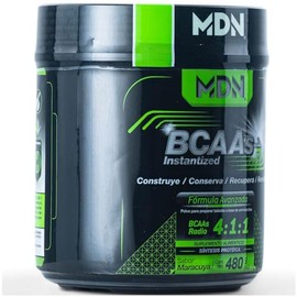 Bcaas Instantized Mdn Sports 480g, Sabor Maracuyá, 40 Servicios, radio 4:1:1, Leucina, Isoleucina, Vailna, Calidad Pura.