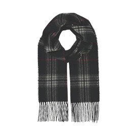 FRAAS Cashmere Blend Scarf - 28 x 180 cm - Plaid Stole for Women - The Plaid, black