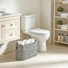 Toilet Paper Storage Basket,Handmade Woven Scalloped Baskets for Bathroom Organizer