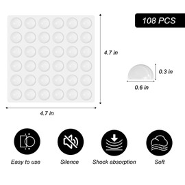 Nevixtal Nevixtal 108PCS DIY Keyboard Keycaps,Nail Type Keyboard Stickers,Transparent Bulge Laptop Keyboard Stickers,Nail Enhancement Practical Tool,for Women with Long Nails