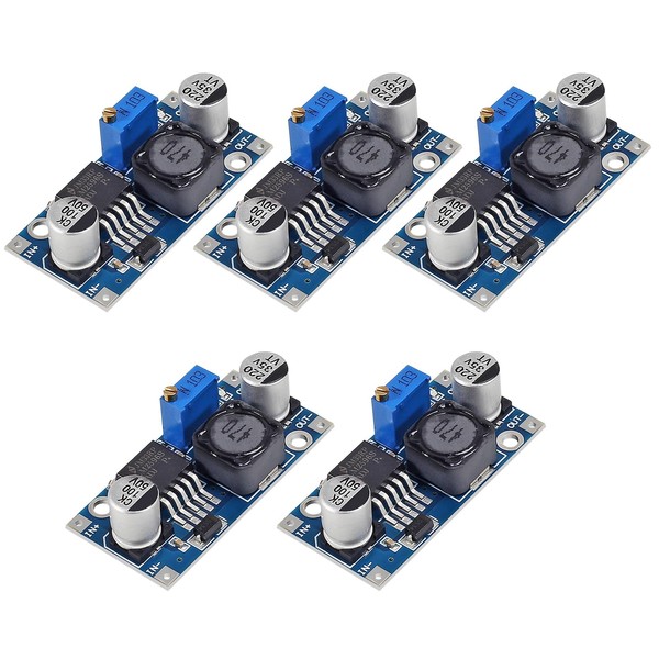 5 Pack LM2596 DC to DC Buck Converter 3.0-40V to 1.5-35V Power Supply Step Down Module