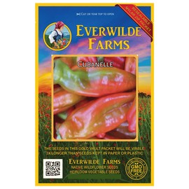 Everwilde Farms - 1 Oz Cubanelle Sweet Pepper Seeds - Gold Vault