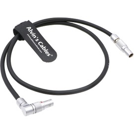 Z-CAM EVF Power-Cable Rotatable 2-Pin Male to Straight 2 Pin M Cord for ARRI Alexa Camera|SmallHD 702 Bright|Teradek Bond|ZCAM-E2 Flagship E2-S6 E2-F6 E2-F8 Alvin's Cables