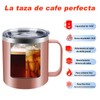 Termo de Taza de Acero Inoxidable 14OZ,Taza Termo de Asa,con
