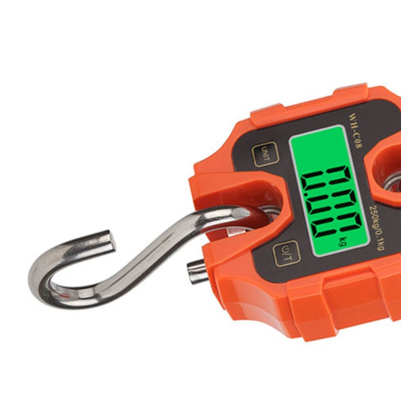 Hanging Scale LCD Display Crane Scale Waterproof Weighing Tool for