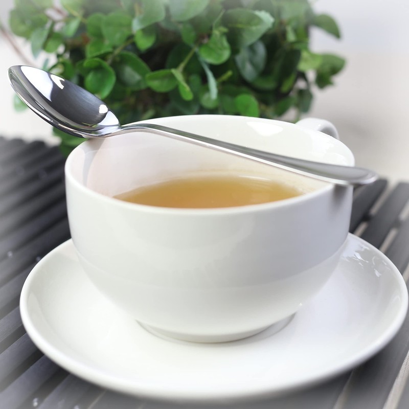 com-four® 12 x Stainless Steel Tea Spoons – Stylish Cutlery