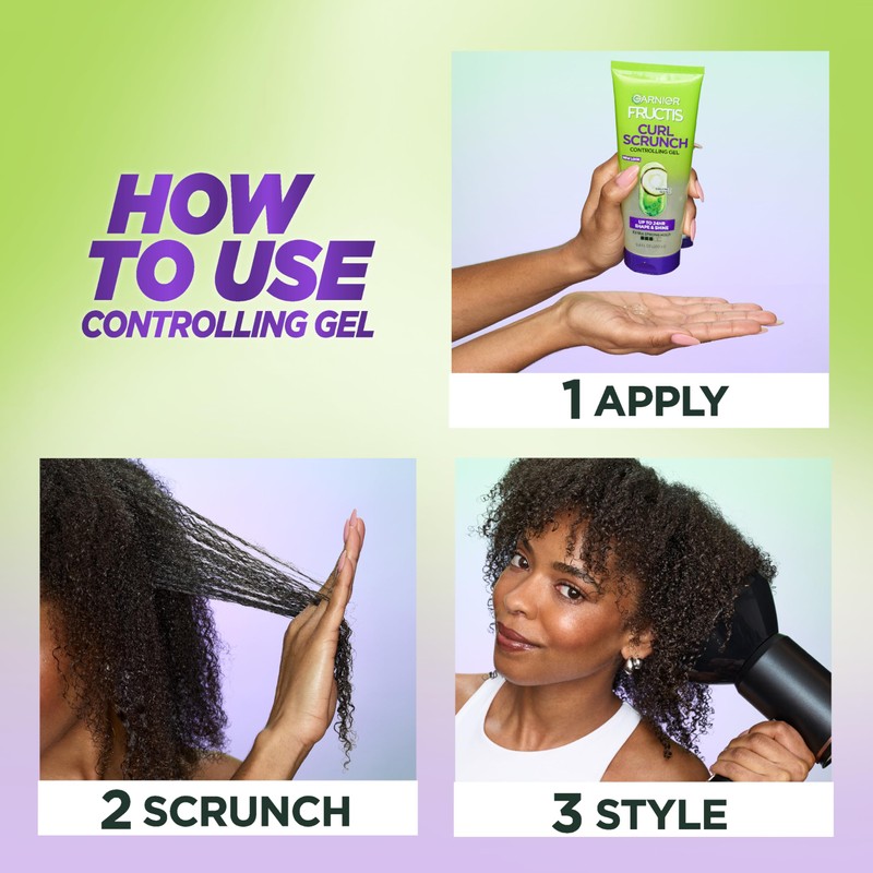 Garnier Fructis Style Curl Scrunch Controlling Gel for Shape &