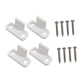 SEWACC 2Sets Barn Door Floor Guides Heavy Duty Door Stoppers for Sliding Doors Prevent Swinging Suitable for Grooved Non Grooved Doors Easy Installation Total