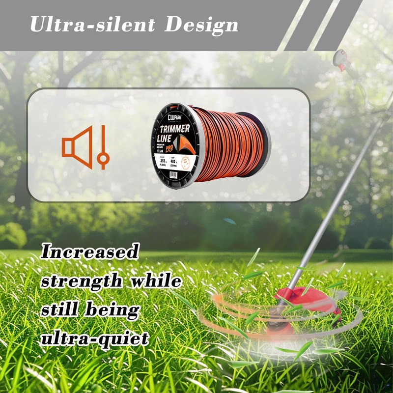 Cluparis 5-Pound Super Heavy Duty Trimmer Line .095-Inch-by-1365-ft Square Pro