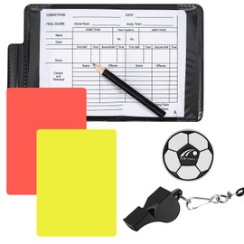 soccer referee set referee card warning card referee accessory referee red and yellow card booklet record card pencil referee supplies futsal referee equipment