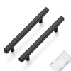 Ravinte 25 Pack Matte Black Cabinet Pulls 5 inch Black