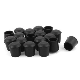 sourcing map Rubber Desk Chair Leg Feet Protective Pads Tip 18mm Hole Dia 18pcs