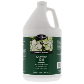 ShiKai ShiKai Daily Moisturizing Shower Gel (Gardenia, 1 gallon) | with Hydrating Aloe Vera & Oatmeal | Scented Body Wash for Dry Skin Relief