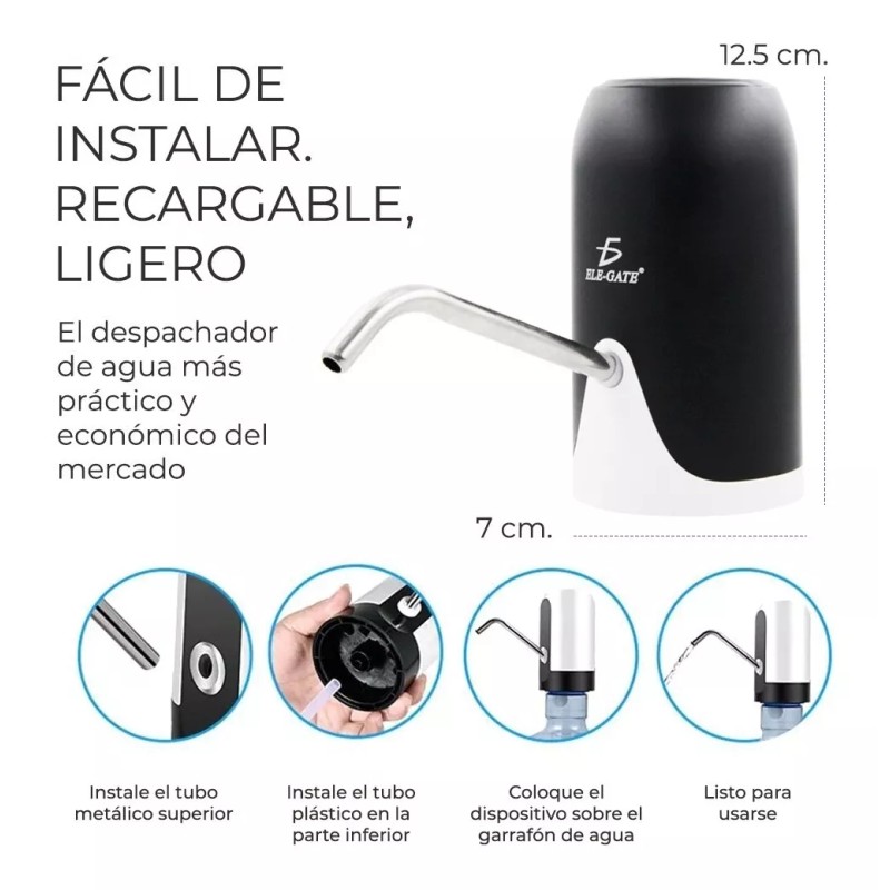 EGTMA Kit De Dos Dispensadores De Agua Automáticos Para Botellón