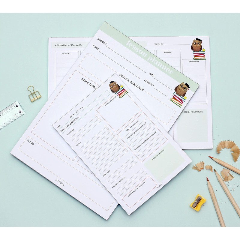 Teacher Planner Notepads Teacher Supplies Teacher Stationery Teacher Gifts Back