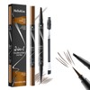 2-In-1 Eyebrow Pencil,3D Augenbrauenstift Wasserfest Microblading,microblading augenbrauenstift,langlebiger Wasserfester und Wischfester