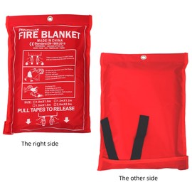 Large Fire Blanket for Home XL 59x59 79x79 Inches Emergency Fire Blankets Kitchen Fire Retardant Blanket Fire Shelter Suppression Restaurant House Car Warehouse Fire Proof Survival Safety Reusable