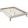 Modway Loryn Upholstered Queen Platform Bed Frame with Wood Slat