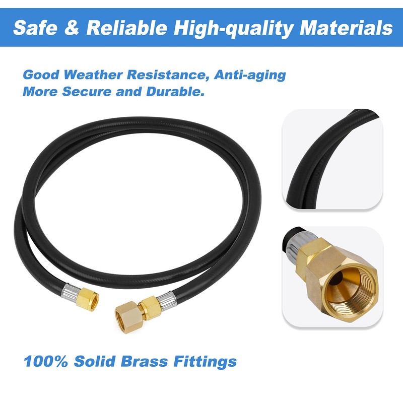 Skyflame Natural Gas Connection Hose, Complete NG Fire Pit Installation