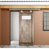 DIYHD 6FT Raw Material Galvanized Box Track Ceiling Mount Sliding