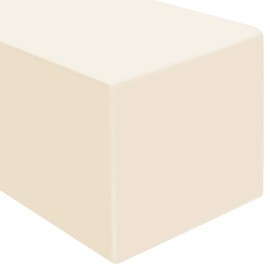 Lann's Linens - 8' Premium Fitted Tablecloth for 96" x 30" Rectangular Table - Wedding/Banquet/Trade Show - Polyester Cloth Fabric Cover - Ivory