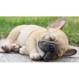 Hi-Line Gift Ltd. Sleeping French Bulldog Puppy Dog Garden Statue Home Yard Decor Gift Option - French Bulldog B