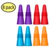 CNYMANY 8 pcs of Wine Stoppers, Reusable Silicone Beverage Bottle