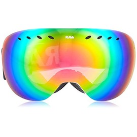 Ravs by Alpland SKIBRILLE SNOWBOARDBRILLE - RAHMENLOS SPECIAL DESIGN - GLÄSER 100% Red Lasergold VERSPIEGELT!HELMKOMPATIBEL ANTIFOG SPHÄRISCHE DOPPELSCHEIBE inkl,. SOFTBAG