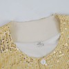 CARUHIF Women's Sequin Jacket Button Long Sleeve Casual Party Sparkle