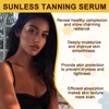 Bräunungstropfen,Tanning Drops,Selbstbräuner Tropfen Nährend,Sunless Tanning Drops Feuchtigkeitsspendend,Fördert den Natürlichen Hautton,für