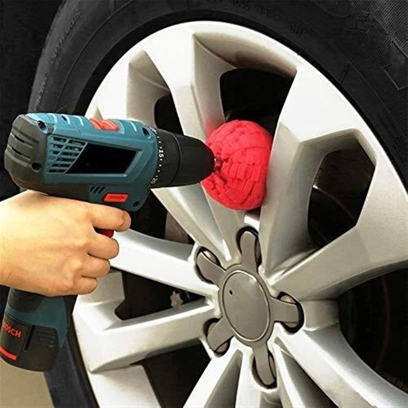3Pcs Cone Sponge Pads + 2Pcs Ball Hub Polishing Wheel