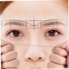 TOVINANNA 2pcs Eyebrow Positioning Line Ruler Precise Kit Filler Tweezers