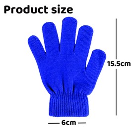 3 Pairs Kid's Winter Magic Gloves, Toddler Gloves Children's Winter Knitted Stretchy Gloves Christmas Gifts for 3~10 Years Old Kids (A)