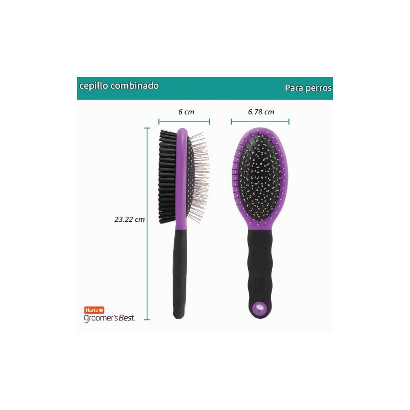 Hartz Cepillo Combinado Deluxe