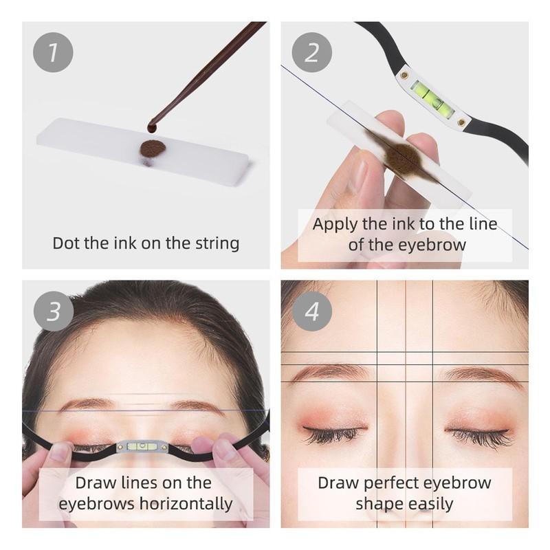 Eyebrow Horizontal Bead Mapping Ruler, Brow Mapping Tool, Eyebrow Ruler,