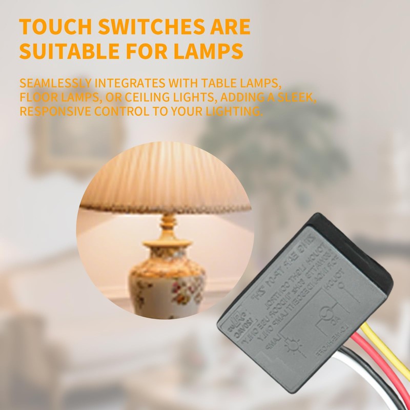 Txelegant Touch Lamp Switch, Touch Lamp Control Module for Dimmable