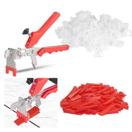 Tile Leveling System with Tile Plier - 600 Tile Spacers Clips & 200 Reusable Wedges - 1/16 Inch Tile Tools Set for Floor/Wall Stone Installation