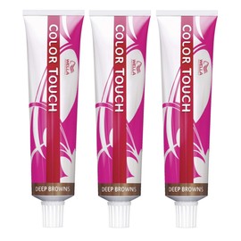 Wella Colour Touch Pure Naturals 4/0 Pack of 3 60 ml