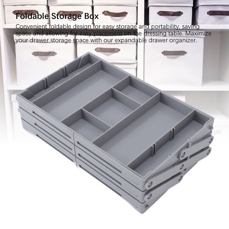 Drawer Organizer Single Row Expandable Folding Jewelry Organizer Tray Earring